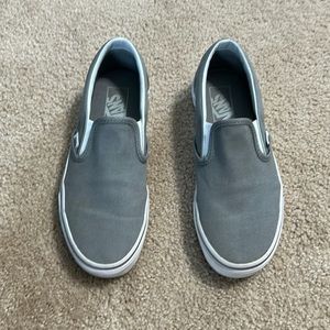 Gray canvas Vans. Size 7 women.